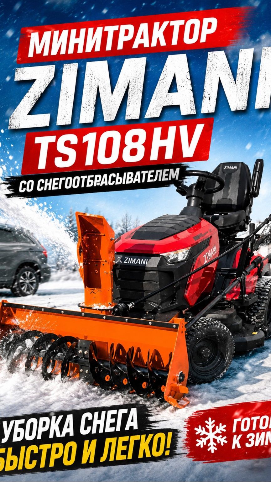 ZimAni TS108HV — техника для настоящей зимы❄️ 🔥
