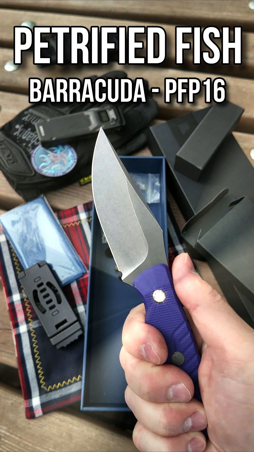 🔥 Нож PETRIFIED FISH Barracuda - PFP16 #edc #edcknife #petrifiedfish #barracuda #unboxing #everyday