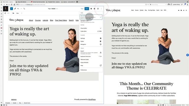 WordPress Lesson - Can I Re-Create The 'Yoga With Adriene' Website With WordPress, In Just 30 Minut