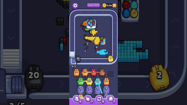 Прохождение 959 уровня Pixel Flow