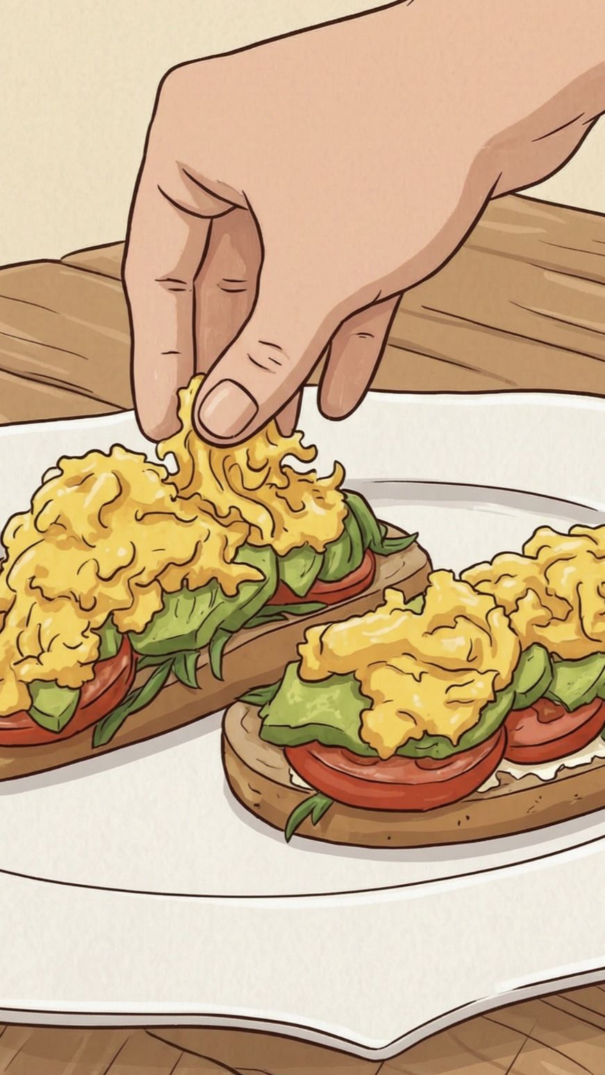 🍞🥑 АВОКАДО-ТОСТ СО СКРЭМБЛОМ