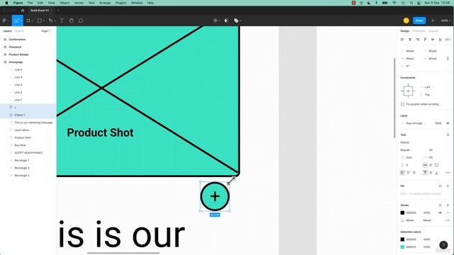 6. Scale vs Selection Tool in Figma