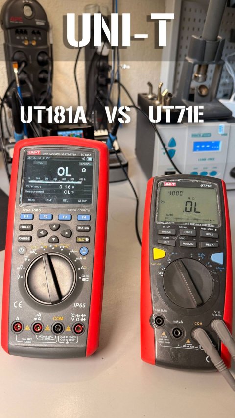 Uni-T UT181A VS UT71E тест на низкоомное сопротивление (измерения на примере APU Sony PlayStation 5)