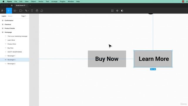 2. Rectangles Circles Buttons Rounded corners in Figma