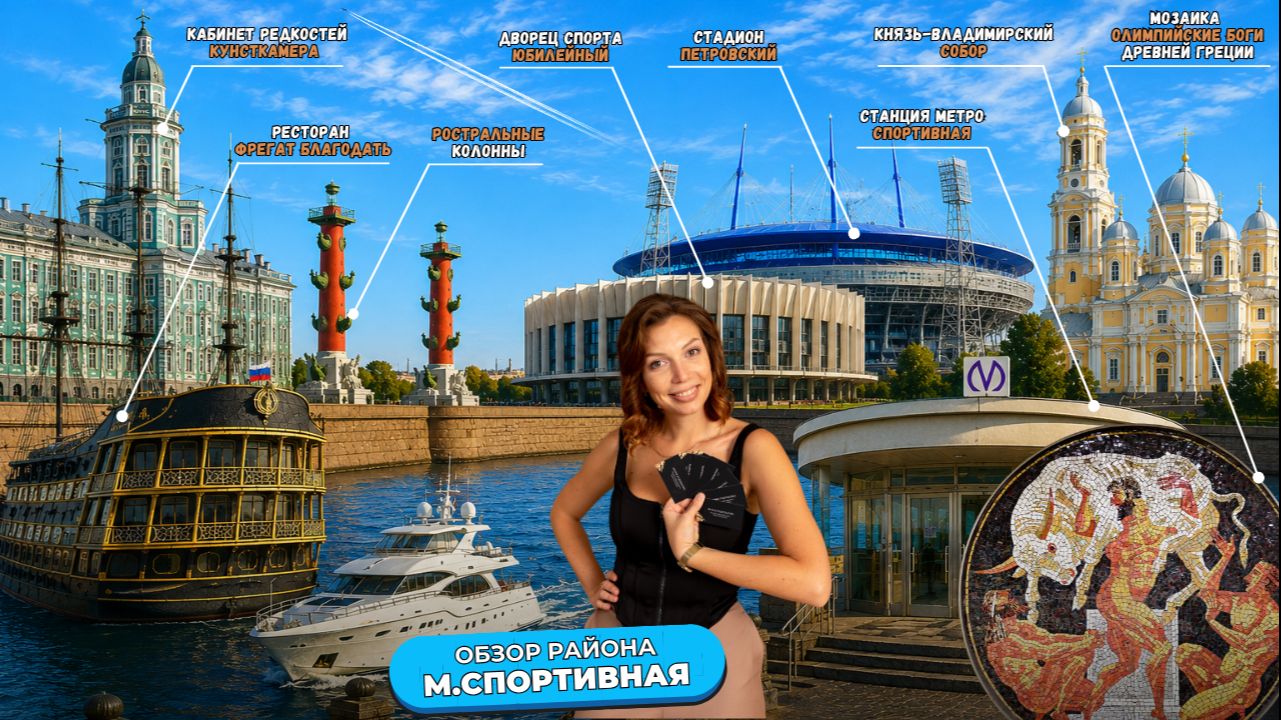 Метро СПОРТИВНАЯ: жизнь между Петроградкой и Васильевским островом