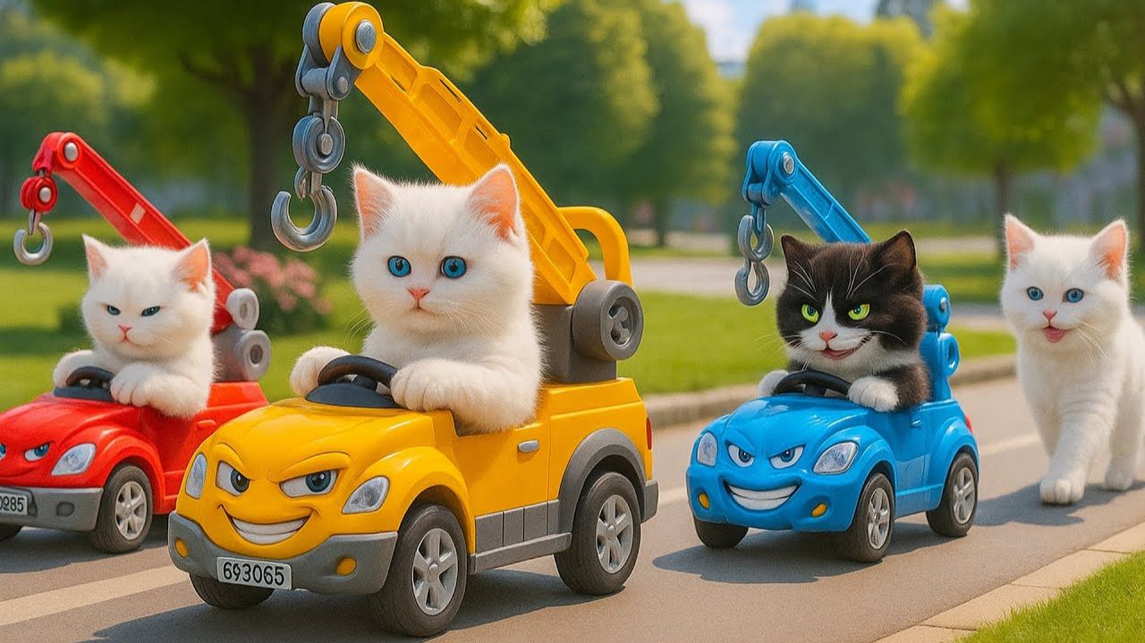 Мама-кошка подстригает шерсть на ферме и делает тигровую шапку для котят дома🐾🎩🐯