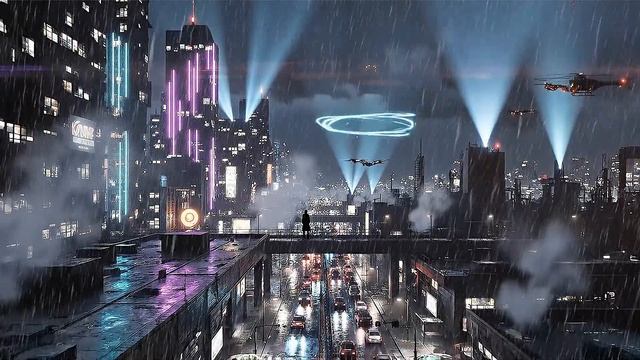 Dark Synthwave Mix Vol.4 🌑 1 Hour Neon Noir Cyberpunk BGM ｜ Neon Horizon