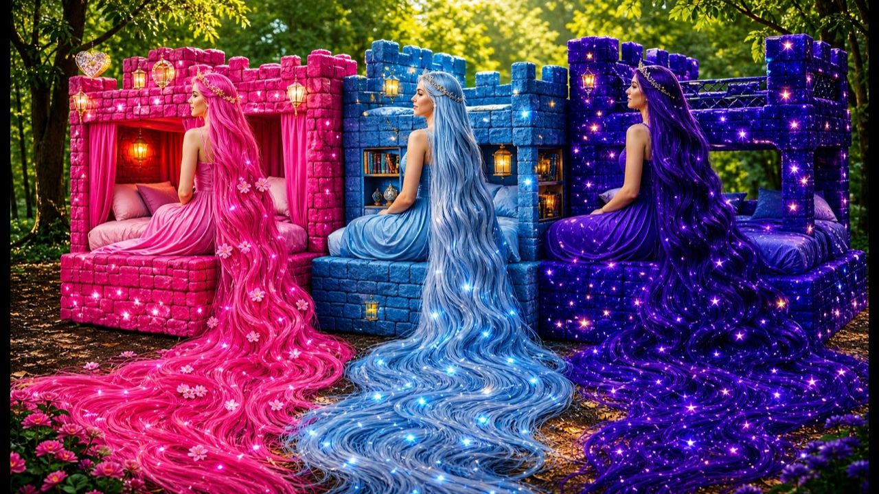 Испытание длинных и коротких волос# безумная девушка сегодня борется 😂💇♀️
