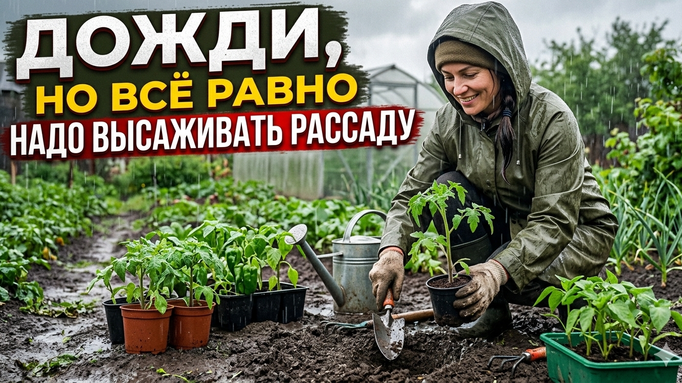 Дожди, но надо высаживать рассаду