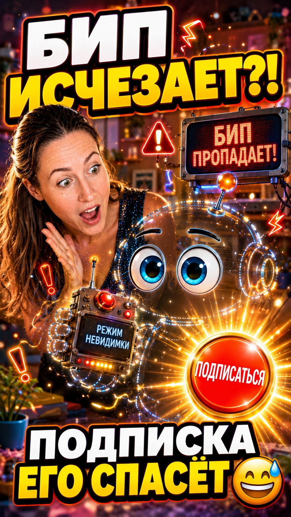 Бип исчезает! Подписка его спасёт 😅 #shorts