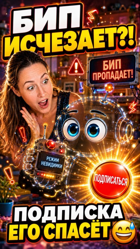 Бип исчезает! Подписка его спасёт 😅 #shorts