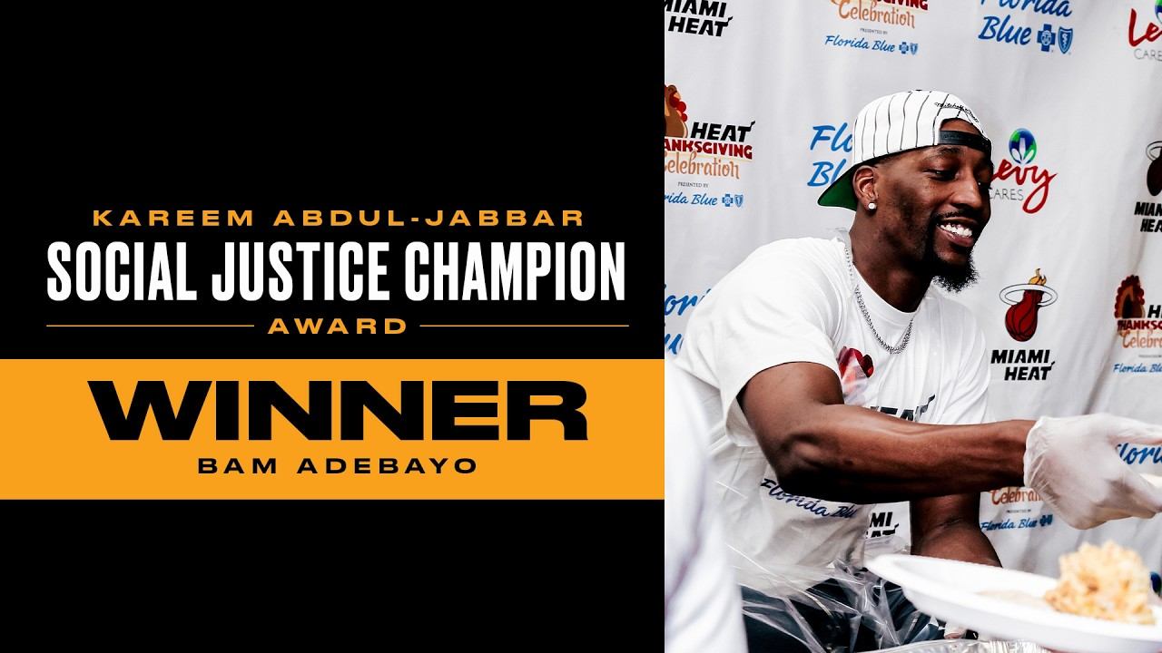 The Moment Bam Was Announced The NBA Social Justice Champion Award Winner On NBC