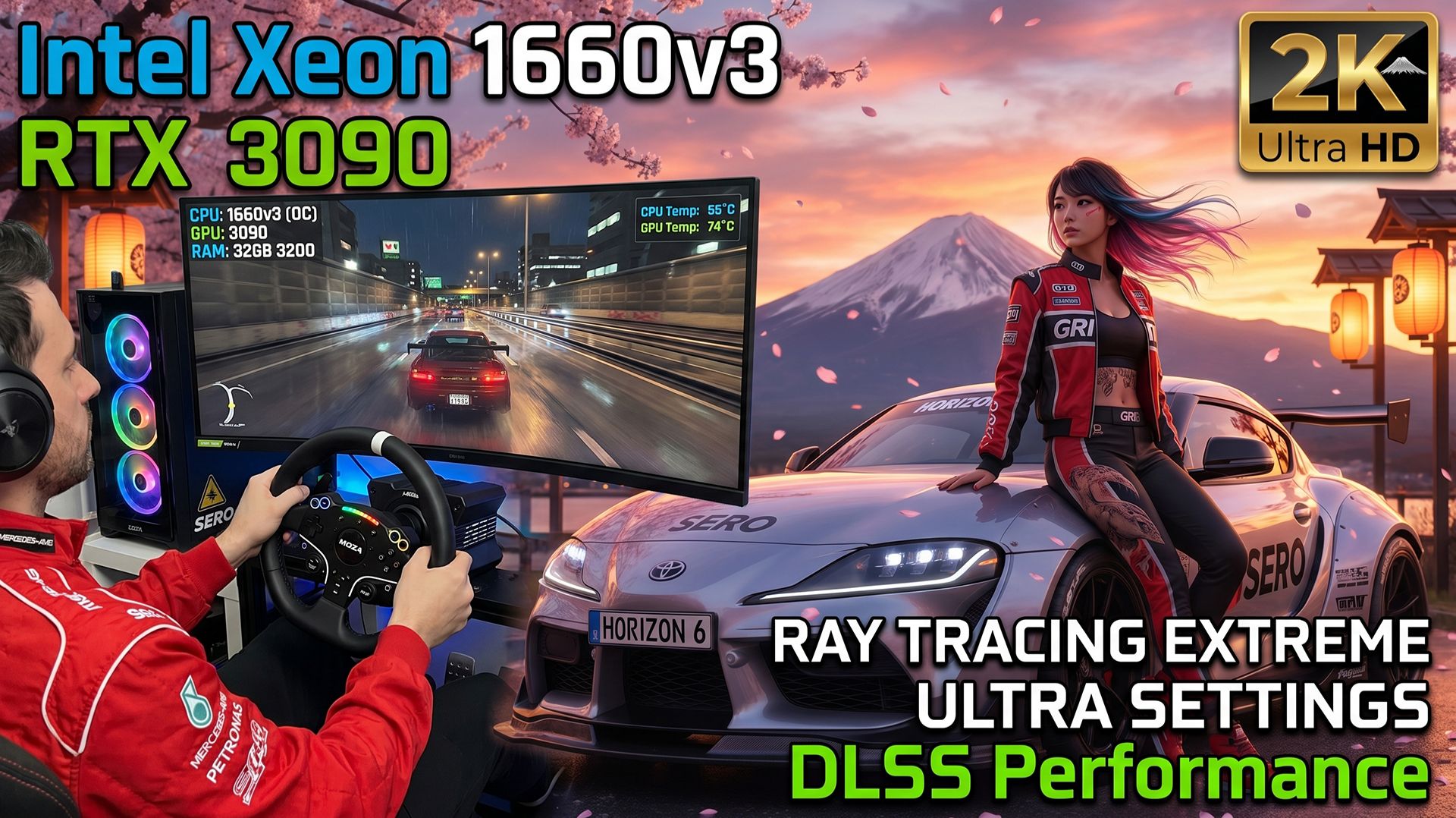 Forza Horizon 6 Руль и кабина ЗИЛ 130. 2K ULTRA: на RTX 3090 + Xeon 1660v3 (OC) | RT EXTREME.