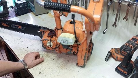 Бензопила Урал переделка под карбюратор от HUSQVARNA 365.