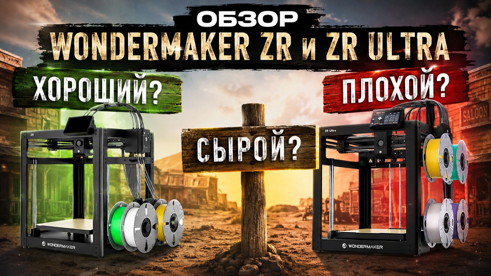 Обзор Wondermaker ZR и ZR Ultra - самый лучший 3D принтер в истории человечества