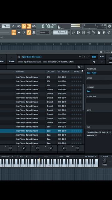 Генерация пресетов в Serum 2