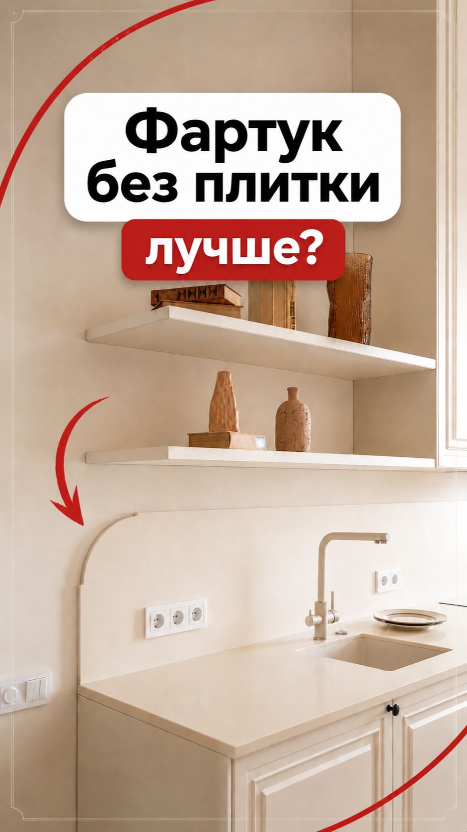 Кухня выглядит дорого из-за одного решения!