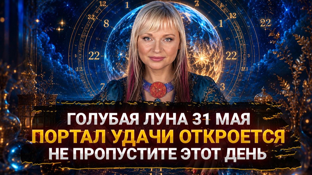 🌖 🍀 Голубая Луна: 31 мая, не пропустите редкое явление, откроется портал удачи
