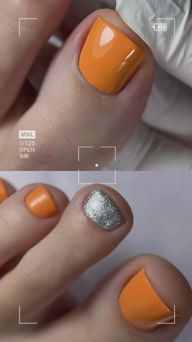 ОДНОФАЗНИКИ- Летний педикюр 🍊