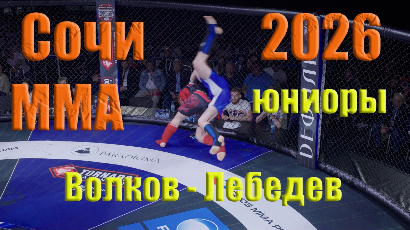 Чемпионат России ММА Бой юниоров. Платон Лебедев против Демида Волкова.