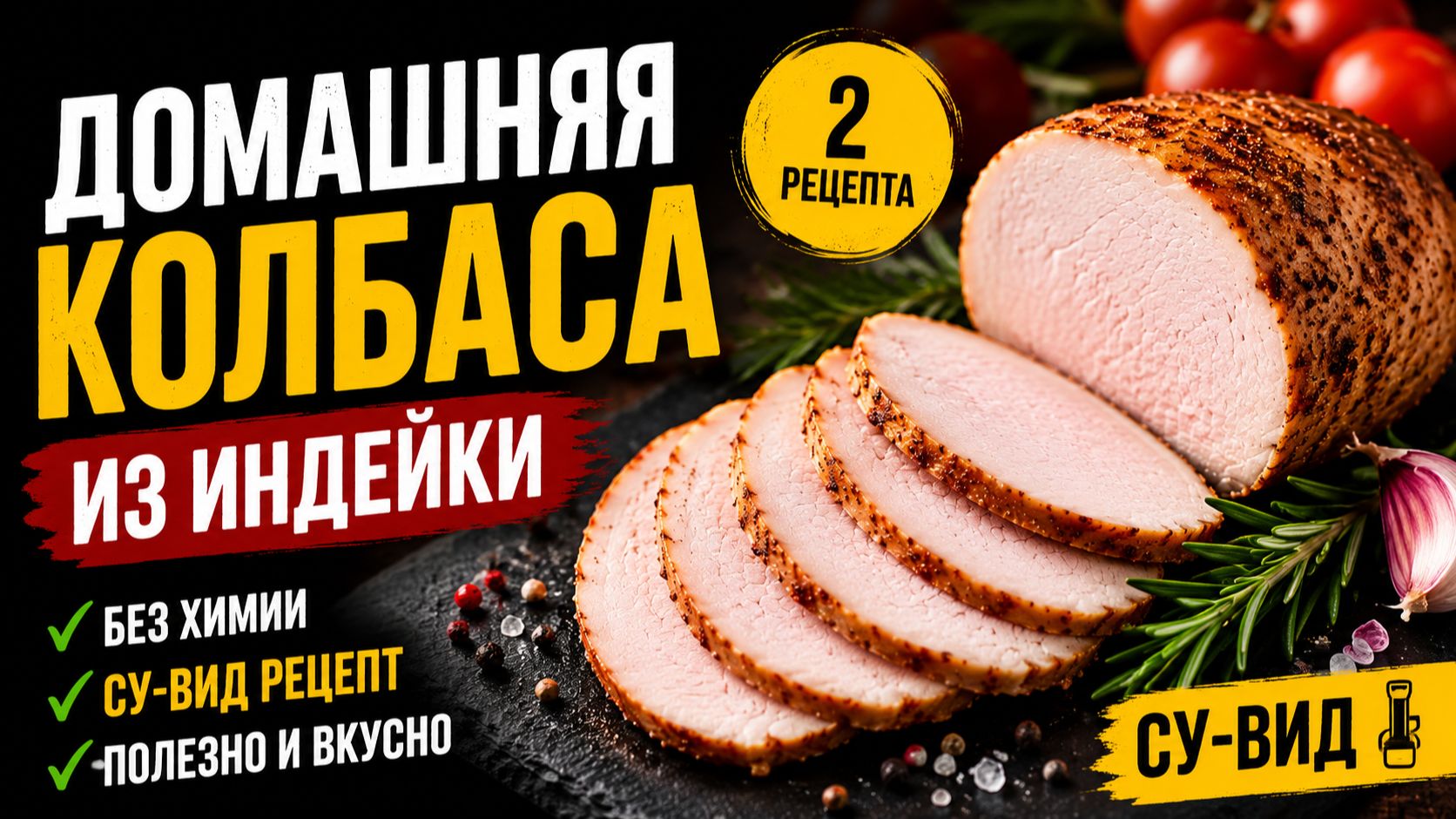 Домашняя колбаса. Индейка су-вид