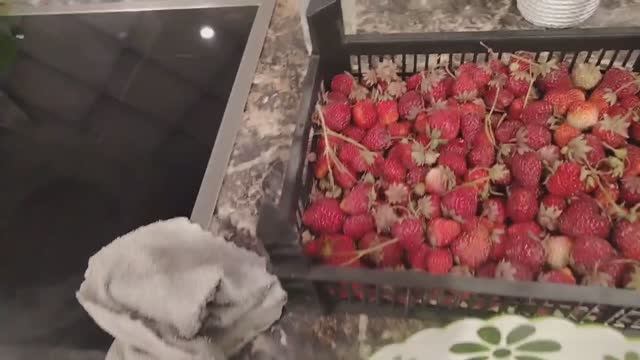 Пора к косметологу!) Наелись клубники, на ужин пироги с подножных продуктов!)
