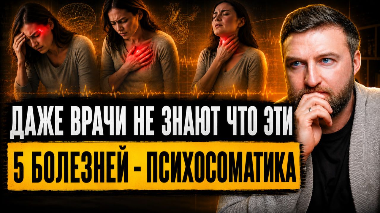Даже врачи не знают что эти 5 болезней - психосоматика