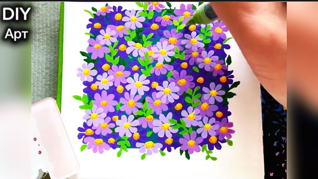 Вот как нарисовать цветы фломастерами. DIY Арт