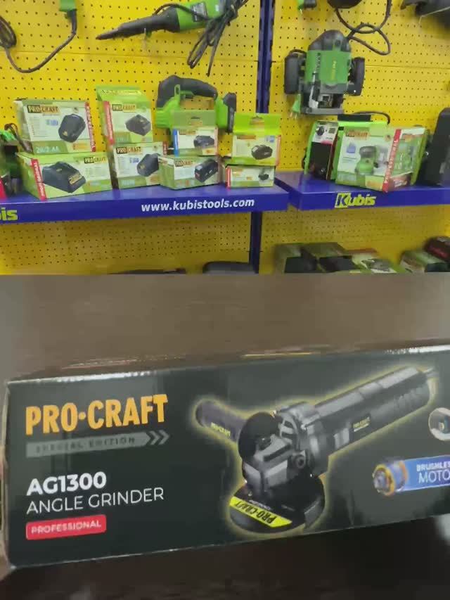 Углошлифовальная машина бесщеточная AG1300 Procraft Professional 1300Вт, 125 мм, 0-11000 об/мин