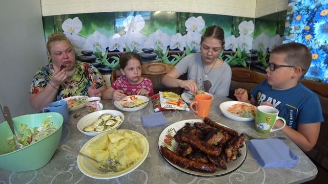 мукбанг. купила неудачно мясо на шашлык☹️