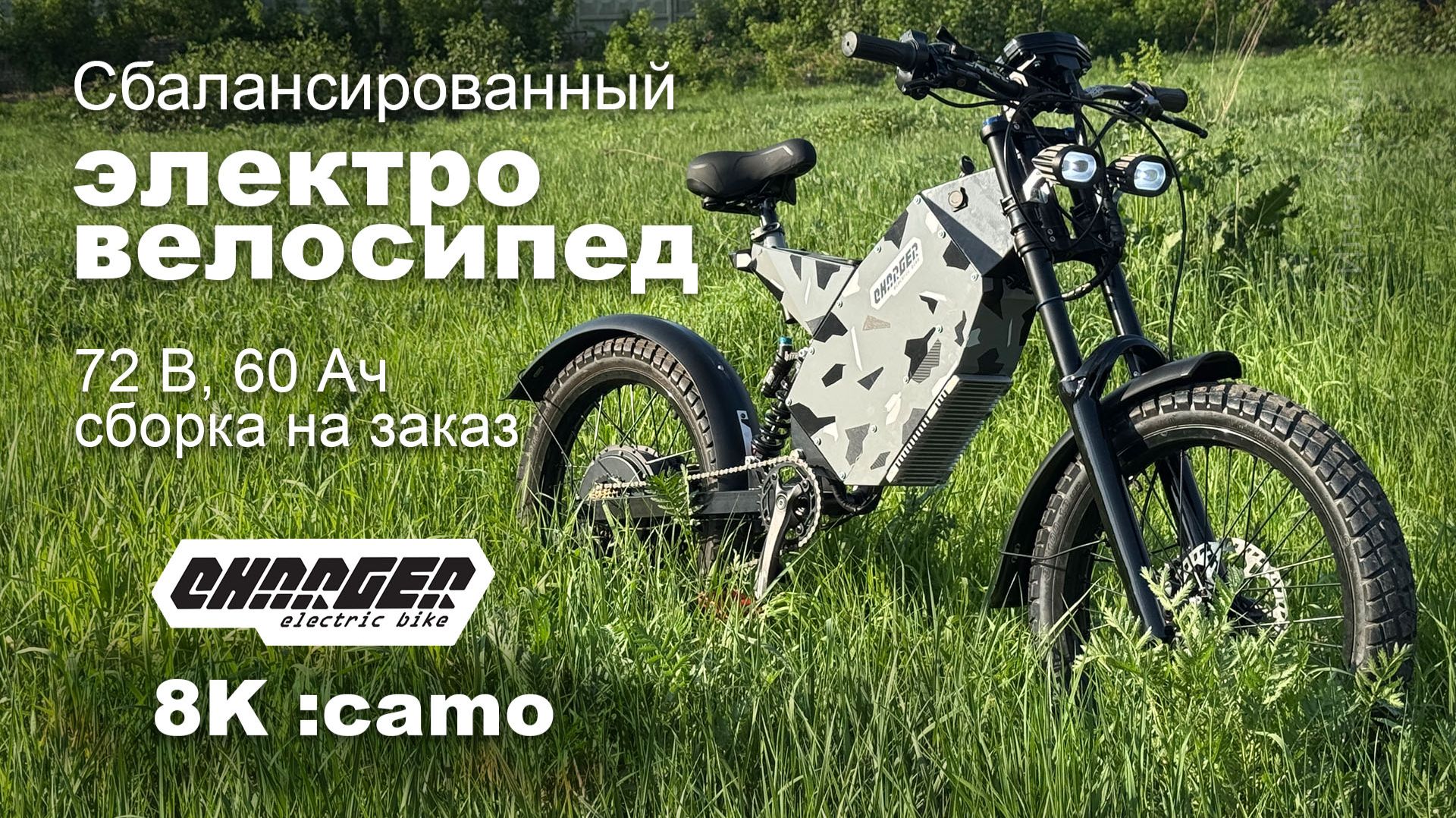 Сбалансированный электровелосипед на заказ Charger 8K