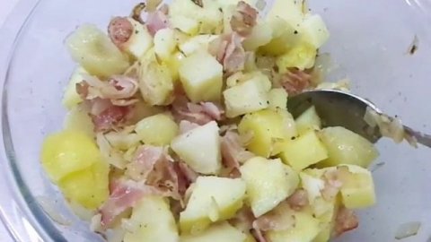 Готовлю вкусный запечённый картофель с беконом в духовке. Очень вкусно! Обзор и рецепт..