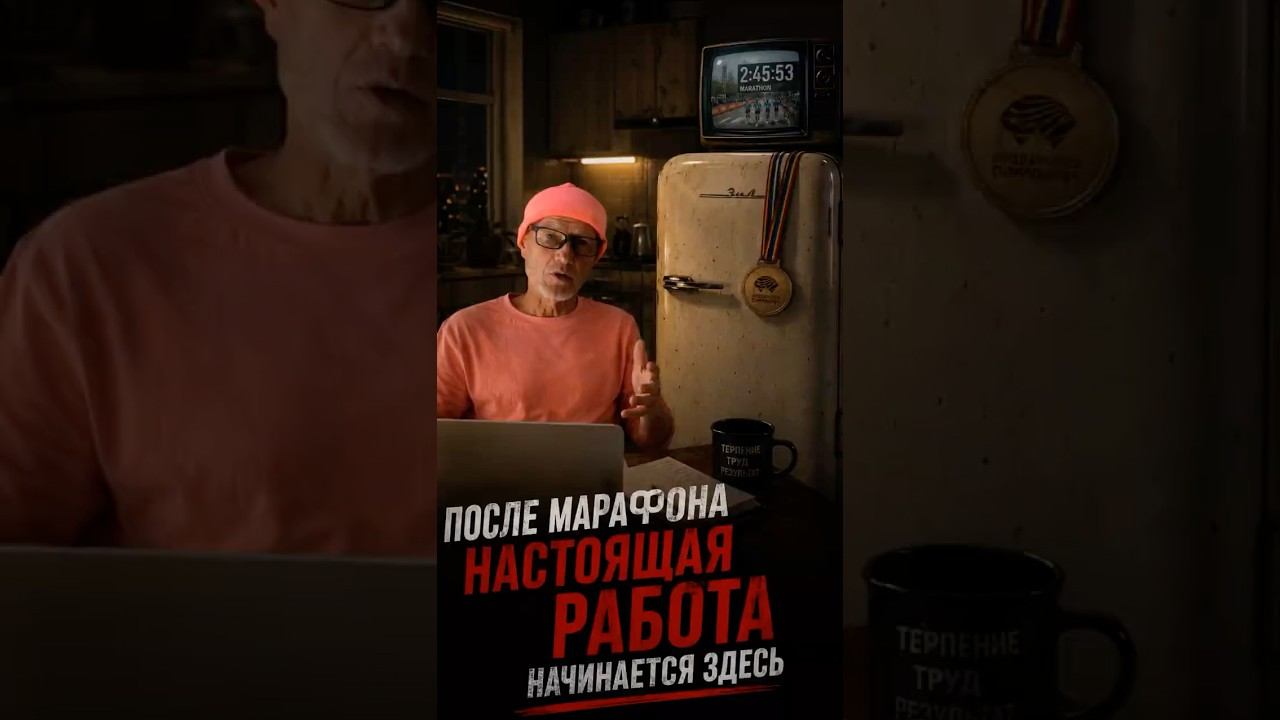 Секрет успеха в марафоне  думай как холодильник! #shorts