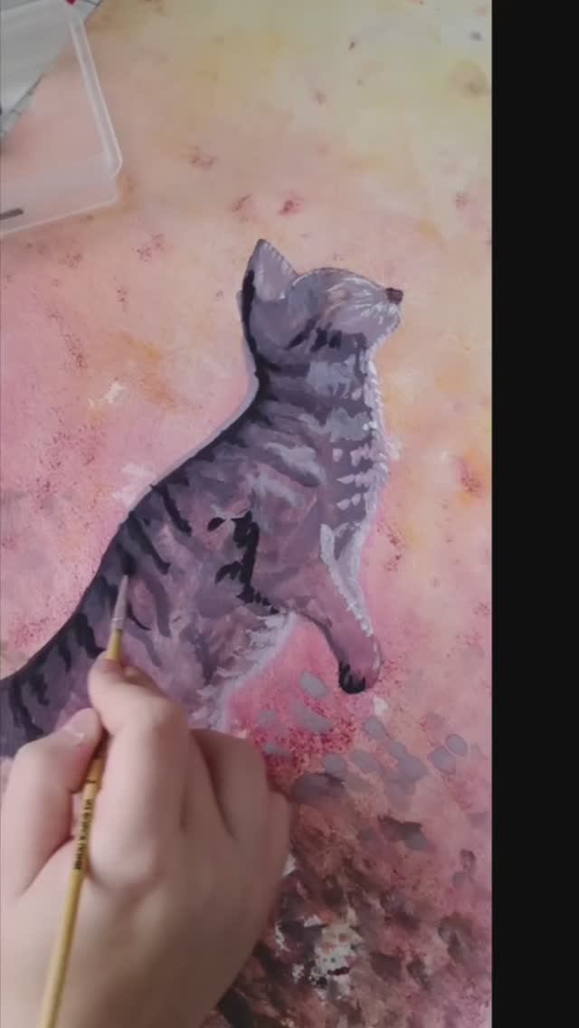 Котики. Рисунок котика