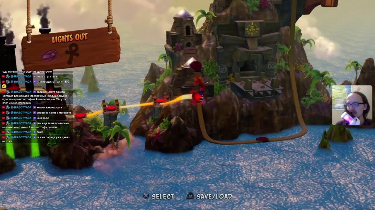 Попытках пробежать Crash Bandicoot PS5