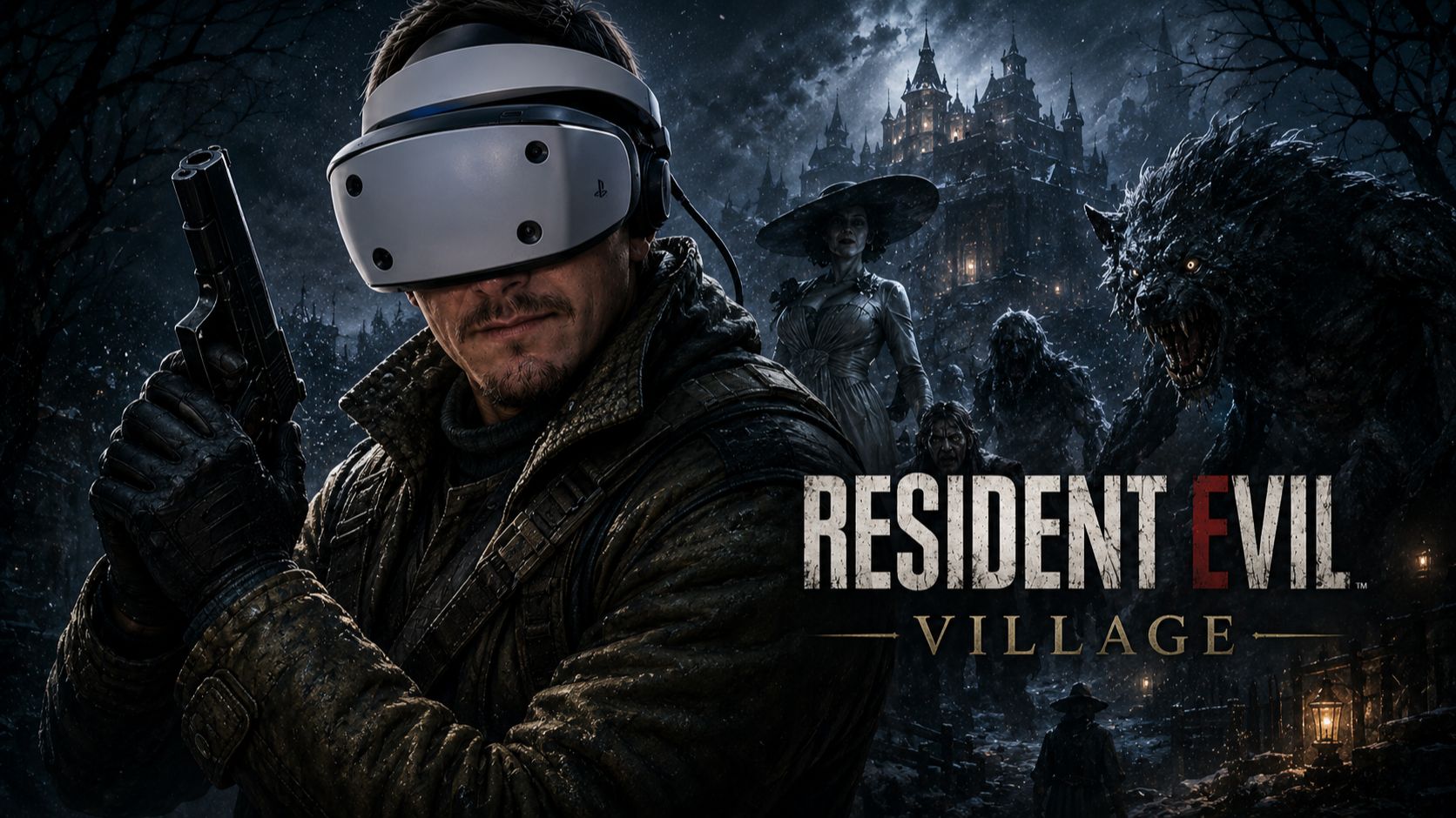 Пробую играть в Resident Evil Village VR
