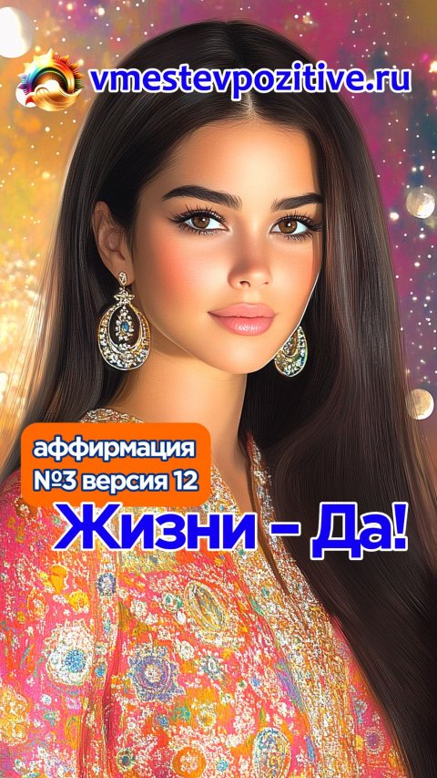 Affirmation. Female. №3. Жизни - Да! (v12)