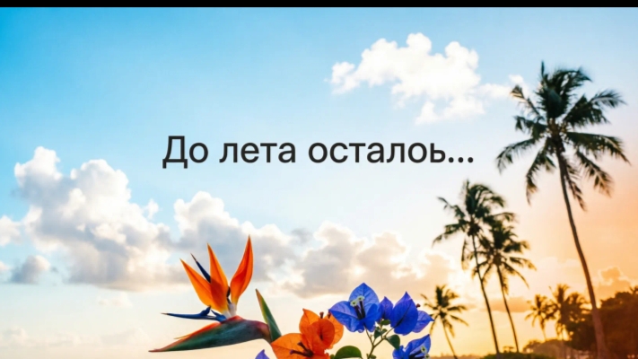 ДО ЛЕТА ОСТАЛОСЬ...?
