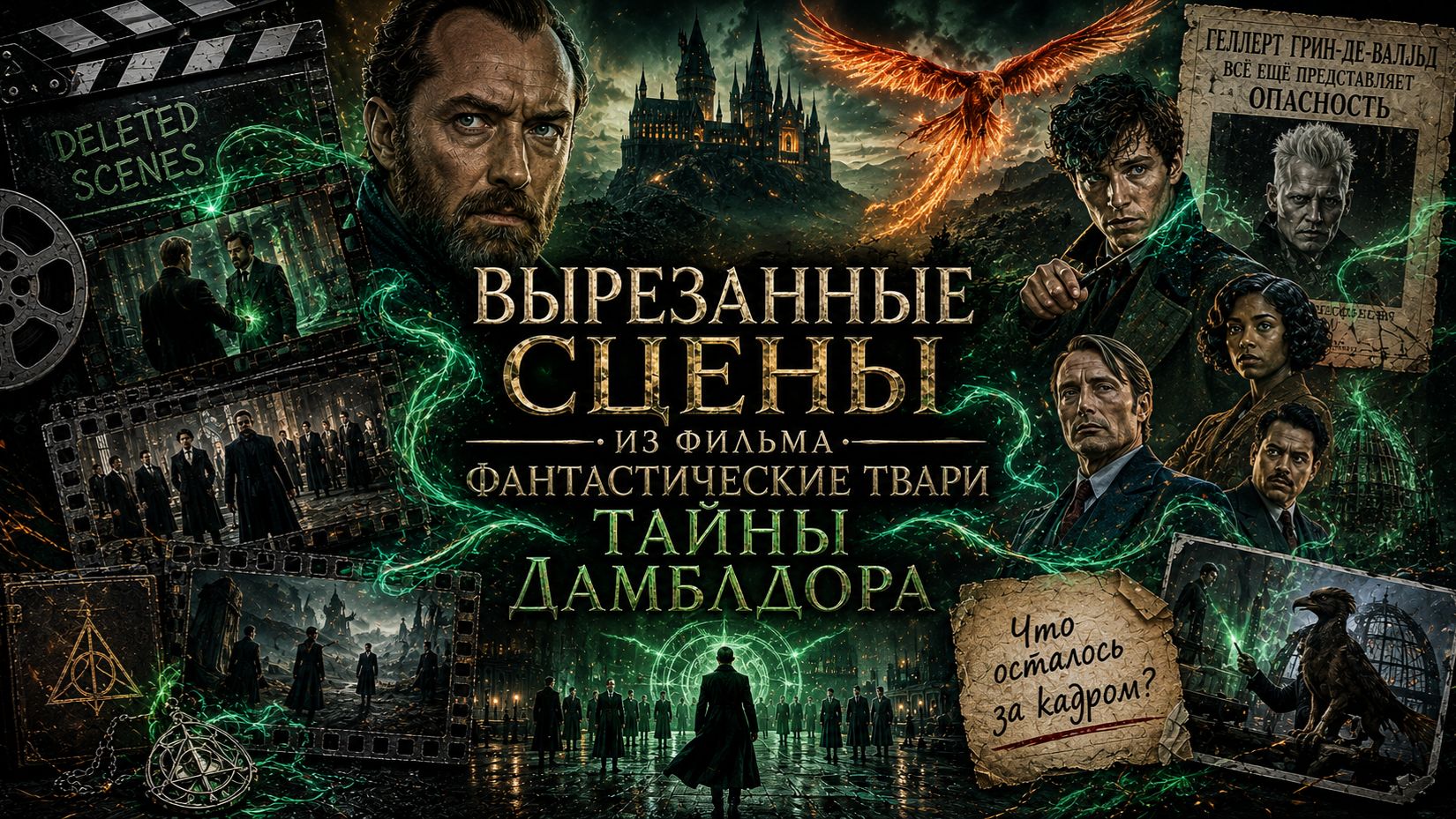 ВЫРЕЗАННЫЕ СЦЕНЫ ИЗ ФИЛЬМА ФАНТАСТИЧЕСКИЕ ТВАРИ ТАЙНЫ ДАМБЛДОРА