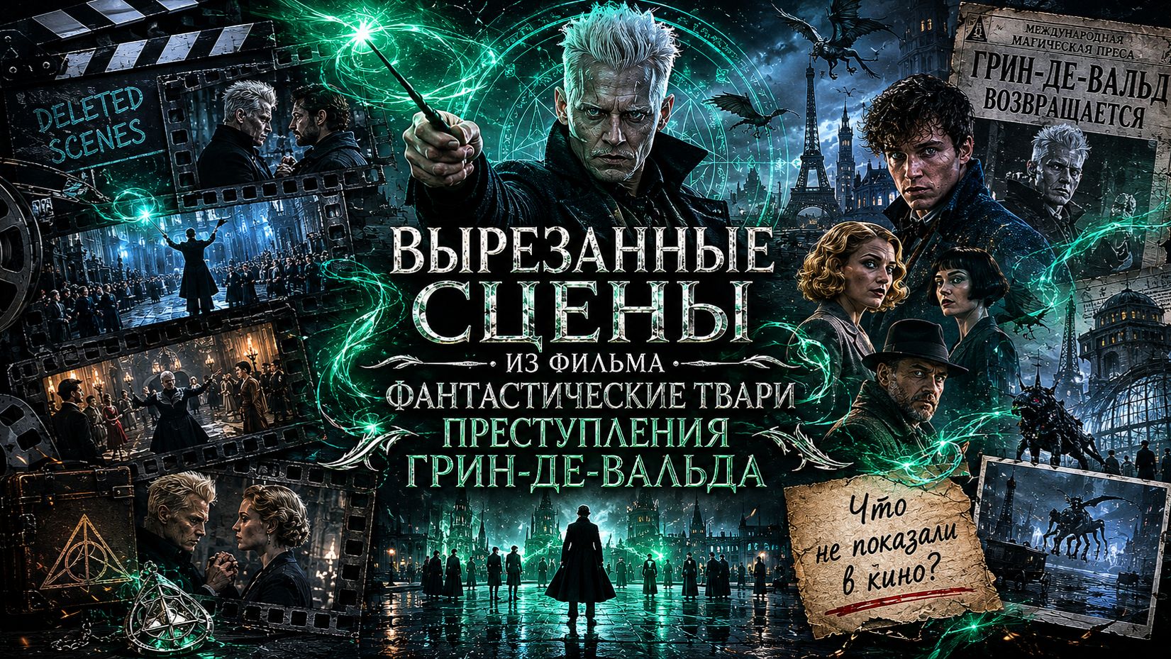 ВЫРЕЗАННЫЕ СЦЕНЫ ИЗ ФИЛЬМА ФАНТАСТИЧЕСКИЕ ТВАРИ: ПРЕСТУПЛЕНИЯ ГРИН-ДЕ-ВАЛЬДА