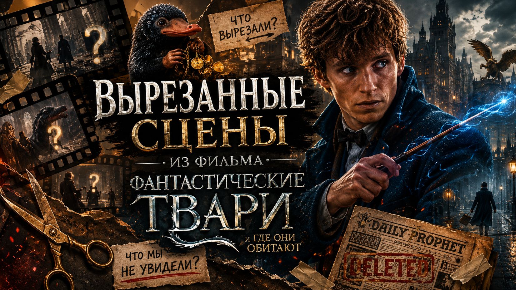 ВЫРЕЗАННЫЕ СЦЕНЫ ИЗ ФИЛЬМА ФАНТАСТИЧЕСКИЕ ТВАРИ И ГДЕ ОНИ ОБИТАЮТ
