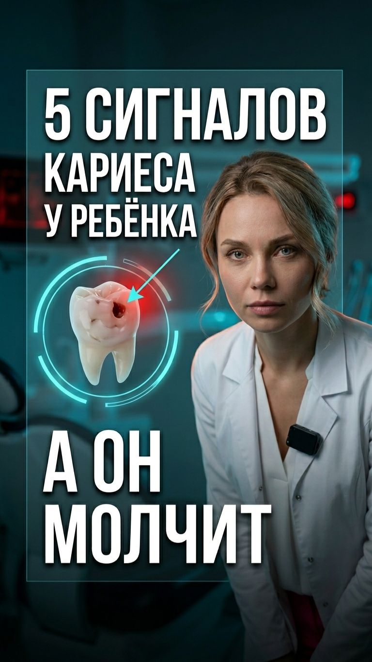 🦷 5 признаков, что у ребенка кариес — а он молчит
