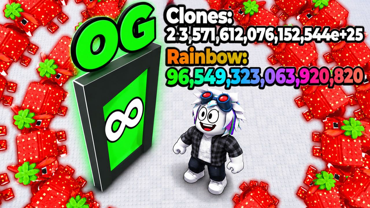 😱Я КЛОНИРОВАЛ 2.3,571,612,076,152,544е+25 OG БРЕЙНРОТОВ в ROBLOX Clone Run For Brainrots