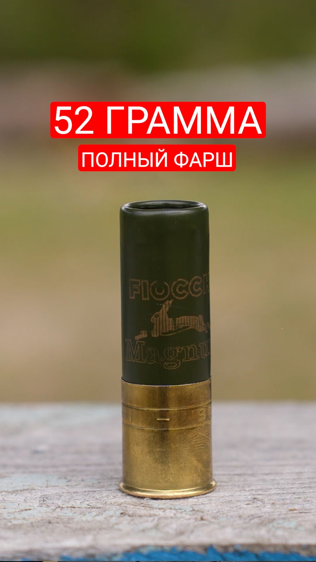 Самый мощный МАГНУМ, который мы нашли. 52 грамма дроби. Тест на осыпь и пробитие.