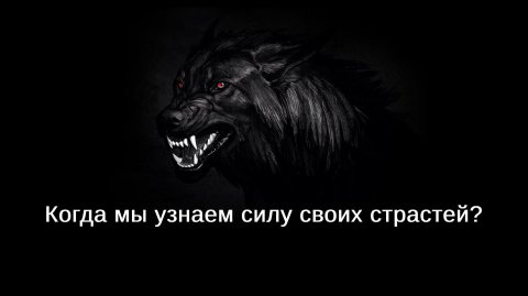 Когда мы узнаем силу своих страстей?
