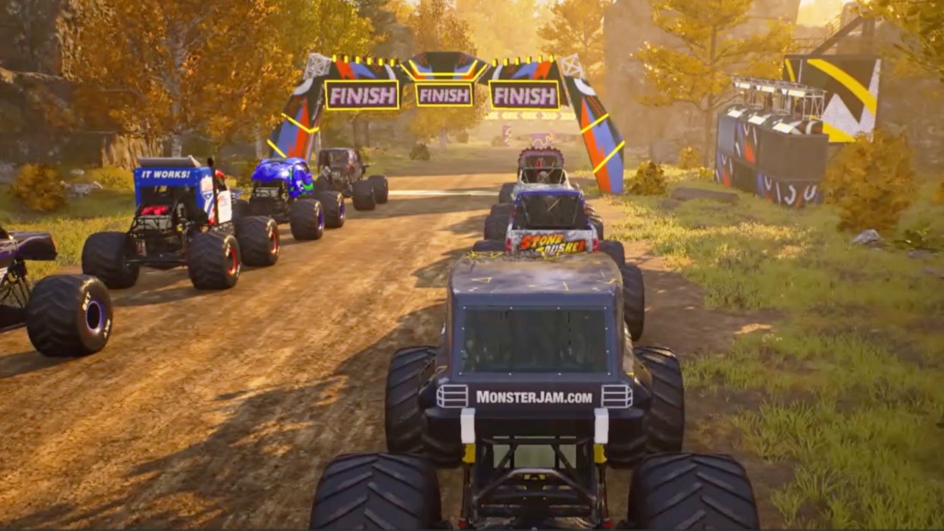 Монстр Траки. Снести все на пути! Гонки на машинах в игре Monster Jam Showdown