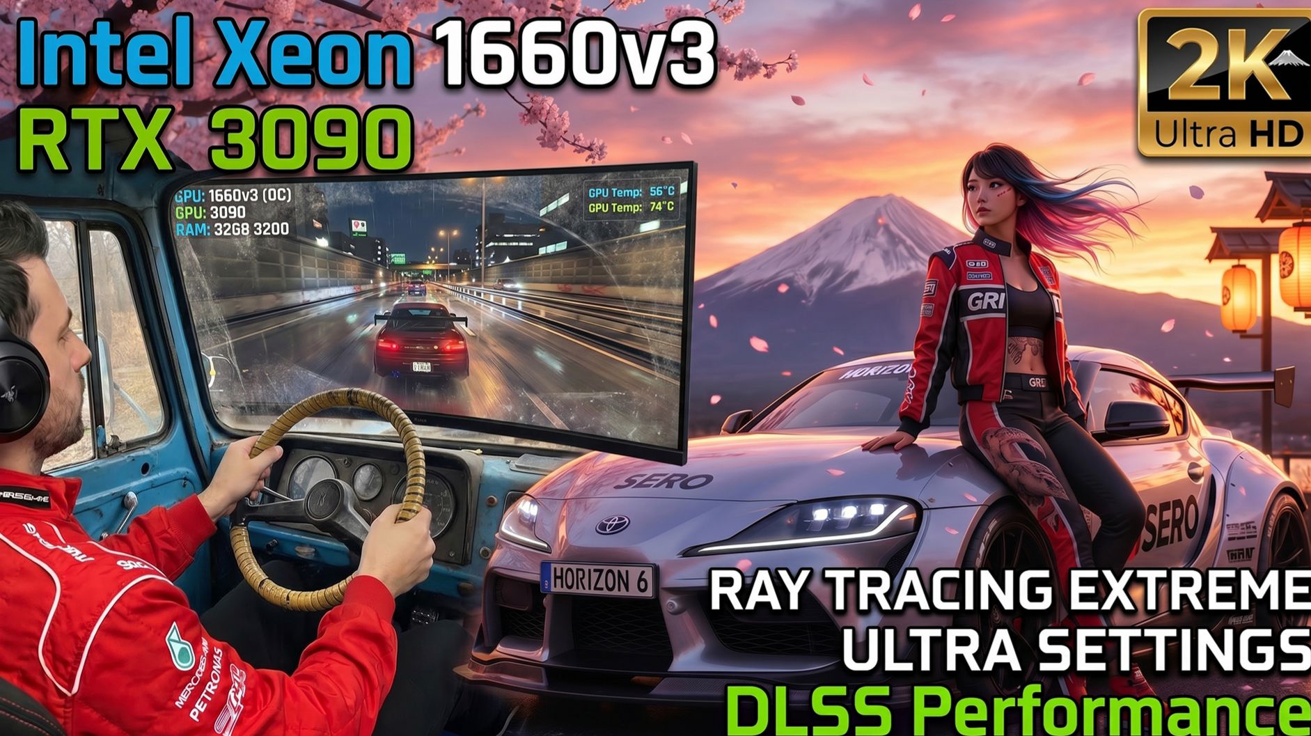 Forza Horizon 6 Руль и кабина ЗИЛ 130. 2K ULTRA: на RTX 3090 + Xeon 1660v3 (OC) | RT EXTREME.