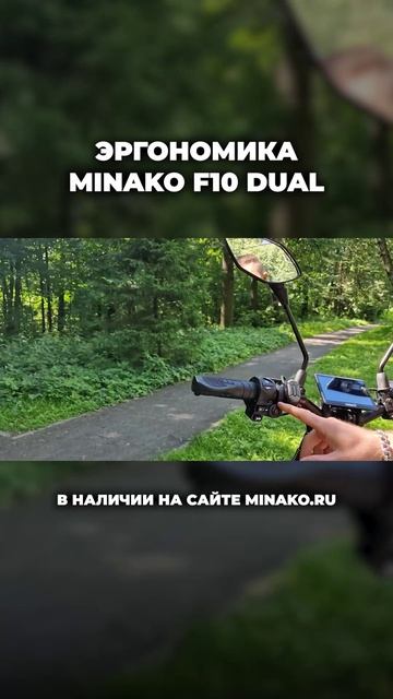 Что находится на руле электровелосипеда Минако Ф10 Дуал — полный привод, газ и сигнализация