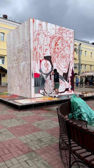 Так создаются уличные шедевры! Графити в Ярославле.