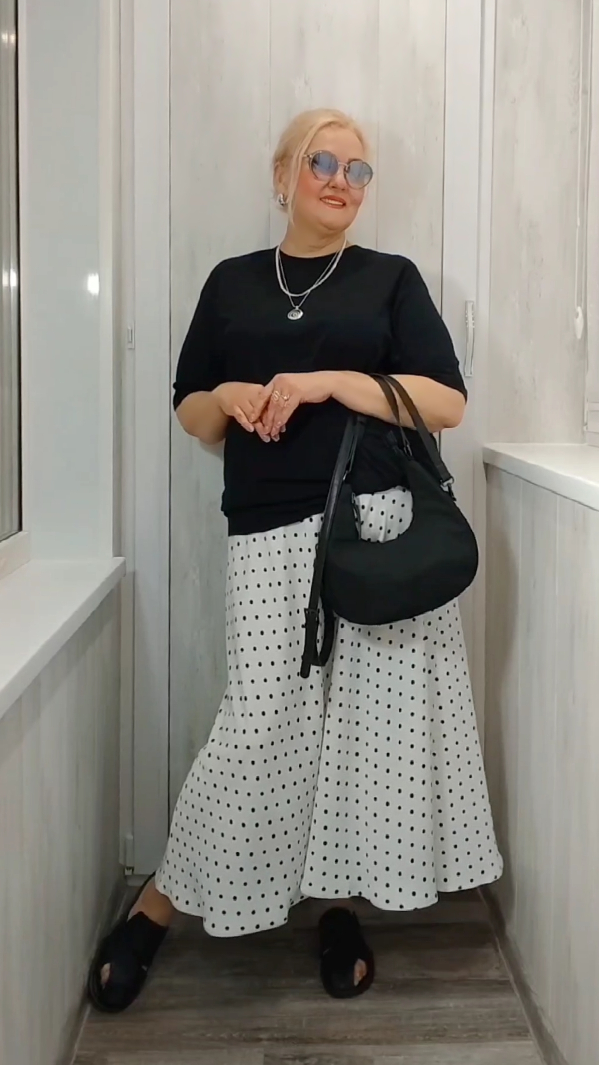 Как НОСИТЬ МОДНУЮ ТРЕНДОВУЮ ЮБКУ в ГОРОХ! Летние Plus Size ОБРАЗЫ с Wildberries